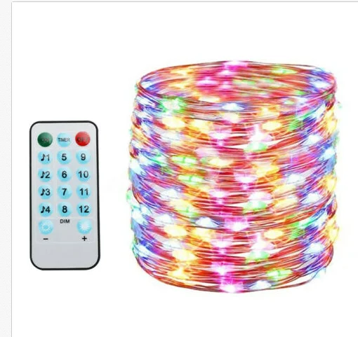 

10M 100LED USB Copper Wire RGB Fairy String Light With Remote Control Xmas Party Supplies Home Bedroom Decoration