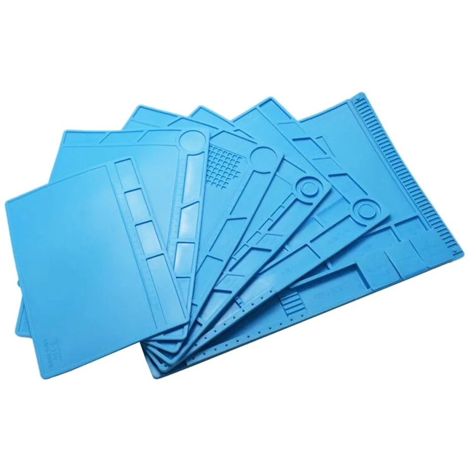 S-110 120/B 130/+ 140 150 160/A/C 170 180A1 Heat Resistant Repair Magnetic Silicone Pad Maintenance Platform Desk Mat 100pcs/lot |