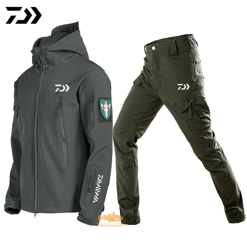 

Autumn winter New Daiwa Fishing Clothing Waterproof Windproof Warm Man Outdoor Fishing Jackets Softshell DAIWA Fishing Clothes