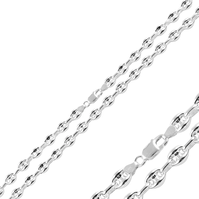 

Silverlina Silver 9mm Classic Hollow Sailor Chain Necklace