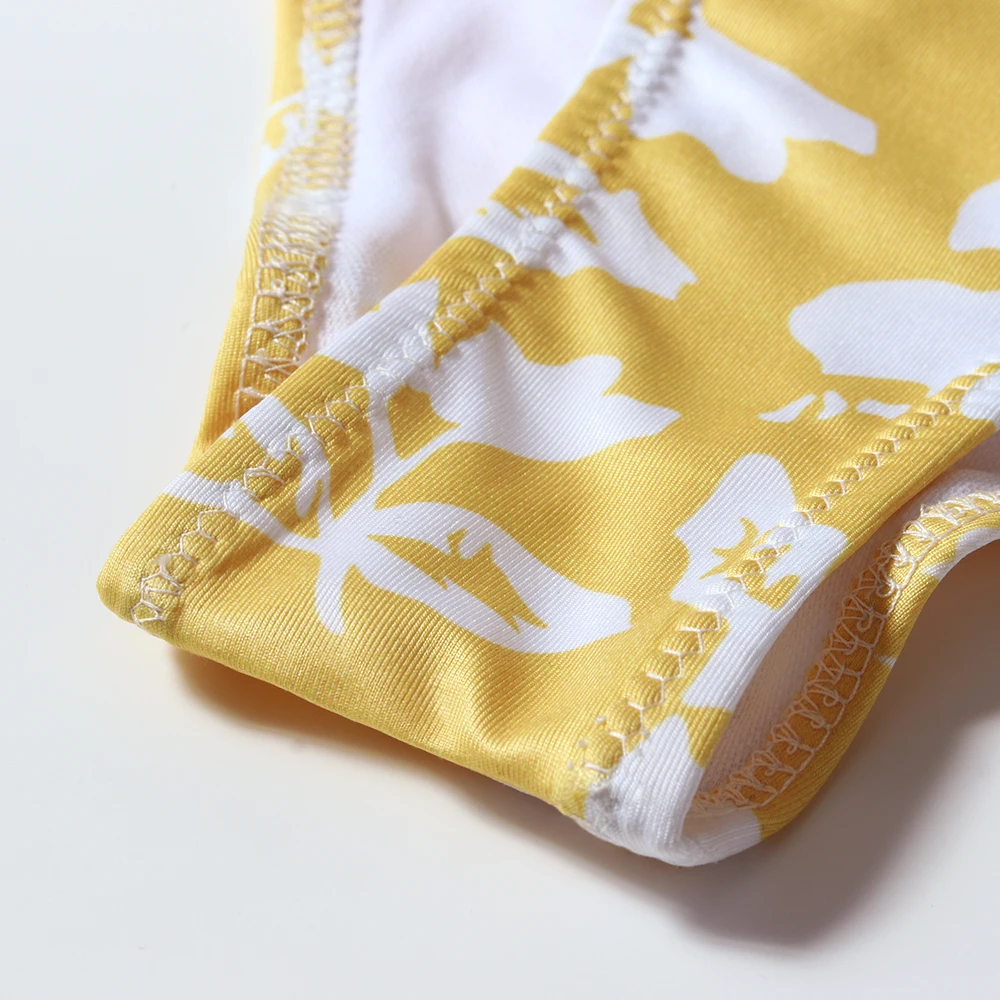 Женский слитный купальник OMKAGI купальный костюм с цветочным принтом