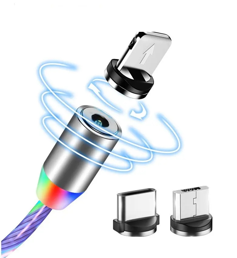 Магнитный USB кабель для быстрой зарядки 3 а с градиентом|Кабели передачи данных| |