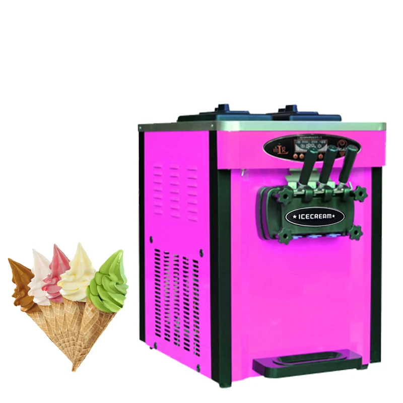 Commercial Countertop Frozen Yogurt Soft Serve Ice cream machines images - 6