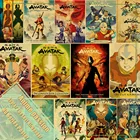 Аватар Последний Airbender Aang Fight аниме постер винтажный крафт-бумага постеры и принты настенные художественные картины Домашний декор для бара