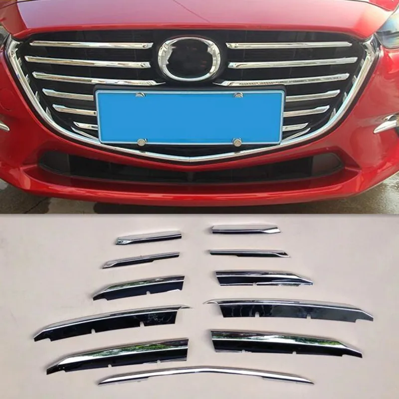 Авто Передняя решетка отделка внешнего вида литья под давлением для Mazda 3 седан и