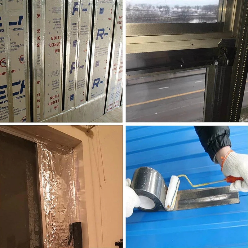 Профессиональная лента из алюминиевой фольги очень толстая прочная клейкая ОВКВ