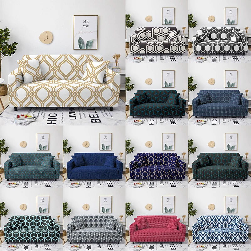 Универсальный Эластичный чехол для дивана украшение дома с геометрическим