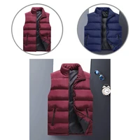 men waistcoat casual 7 sizes portable thick warm men sleeveless jacket for winter men vest sleeveless waistcoat