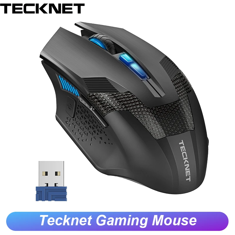 Беспроводная оптическая мышь TeckNet 2 4 ГГц 4800DPI 8 кнопок|gaming mouse|wireless gaming mouse8 buttons |
