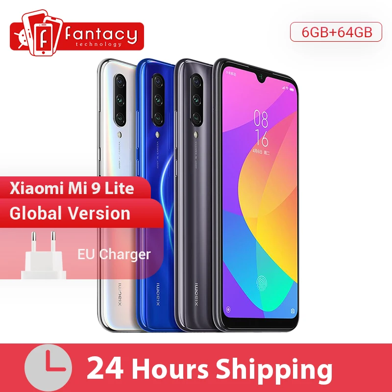 В наличии глобальная версия Xiaomi Mi 9 Lite 6 ГБ 64 Гб Смартфон Snapdragon 710 Восьмиядерный 48