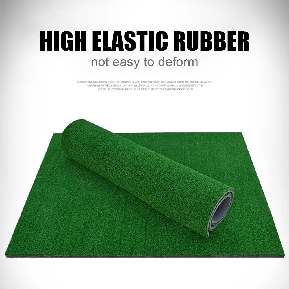 Practice Rubber Pad Golf Mat Artificial Lawn Green Useful Nylon Grass Backyard Hitting Durable Tee Indoor | Спорт и развлечения