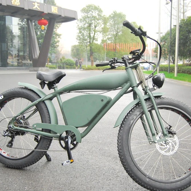 500W Strong Power Fat Tire Powerful Electric Bicycles Mountain Scooters Adults Motorized Bike Chopper Bicycle Ebike Fatbike | Спорт и