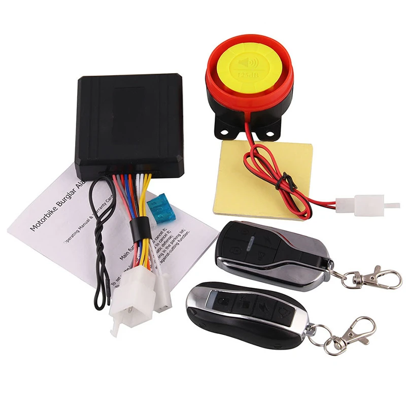 Remote Control Alarm Motorcycle Security System Car Theft Protection Auto Bike Moto Scooter Motor | Автомобили и мотоциклы
