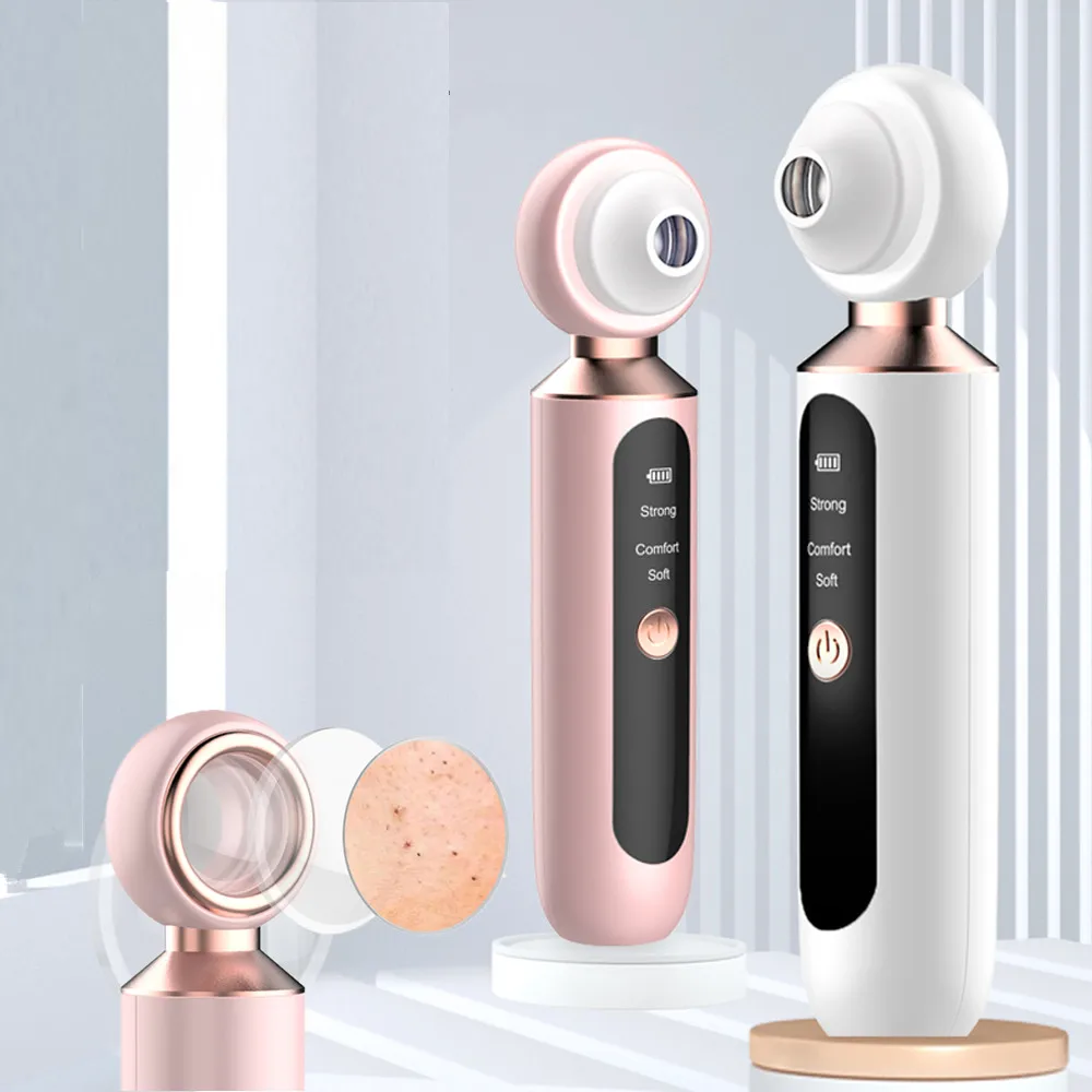 Лупа для удаления угрей вакуумный аппарат очистки пор черная точка