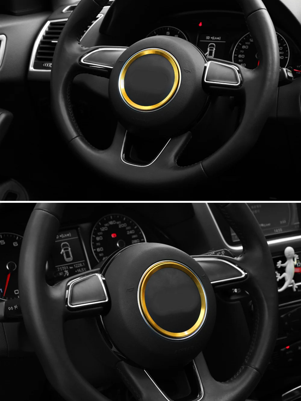 Автомобильный Центральный значок рулевого колеса декоративная наклейка чехол