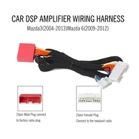 wiring harness car dsp amplifier iso cable for mazda3 2004 2013 mazda6 2009 2012 car