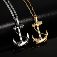 2020 domineering mens pirate anchor necklace retro hot sale mens necklace jewelry wholesale