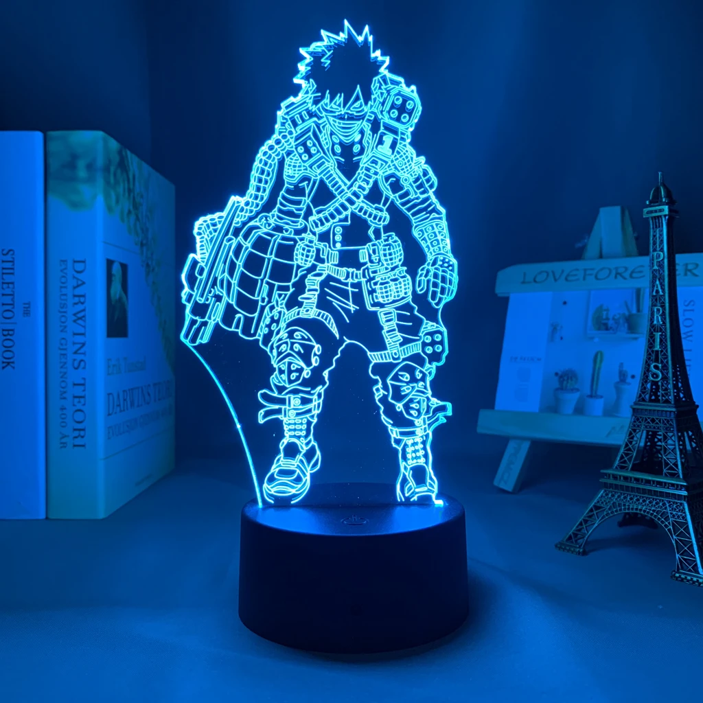 

Светодиодный ночник с мотивом аниме «Моя геройская Академия», ночник Katsuki Bakugo для спальни, украшение для дома, светсветильник для дома, пода...