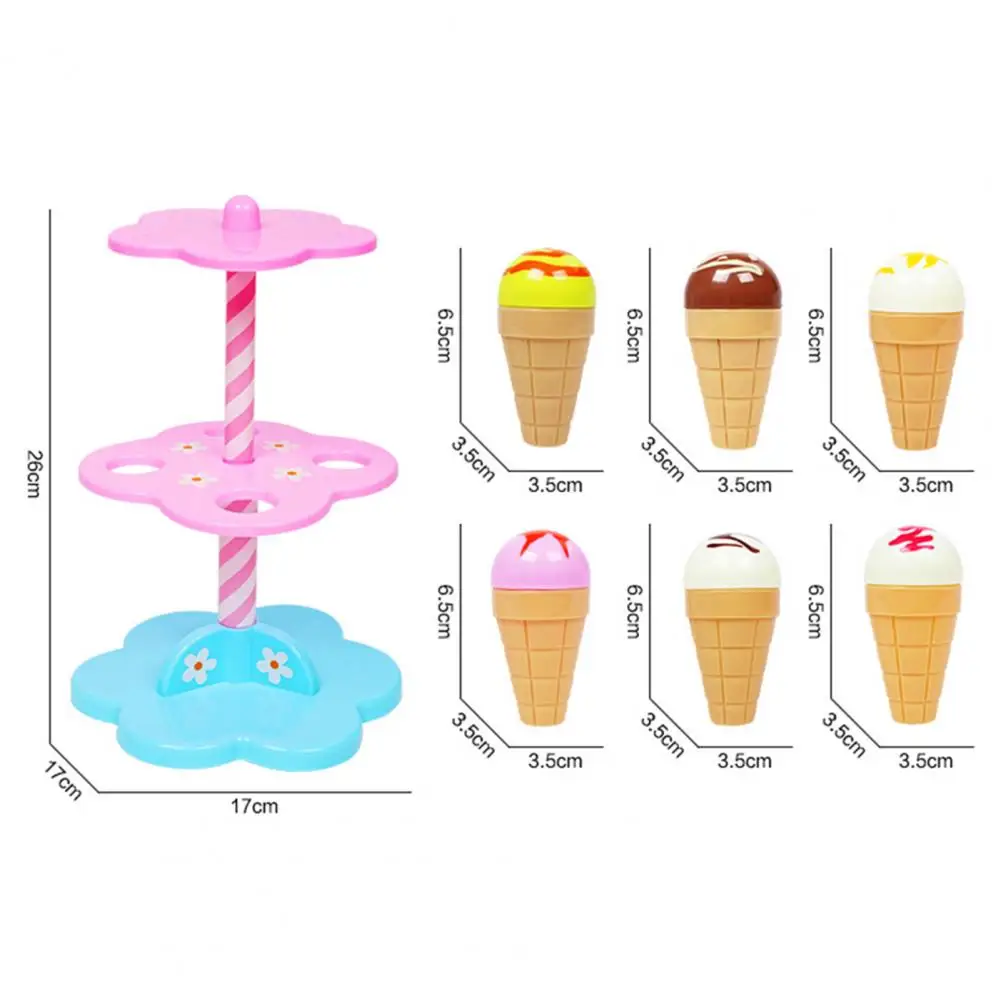 

22Pcs/Set Simulation DIY Ice Cream Cupcake Stand Pretend Play Kids Toy Gift Children Early Learning Exercise Baby Kids Game