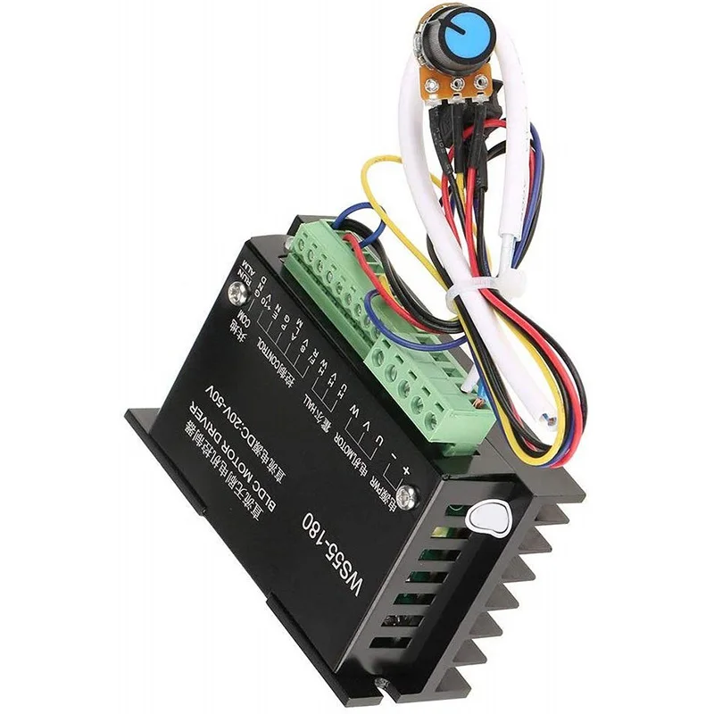 WS55-180 драйвер двигателя постоянного тока 20 V-с алюминиевой крышкой 50В ЧПУ
