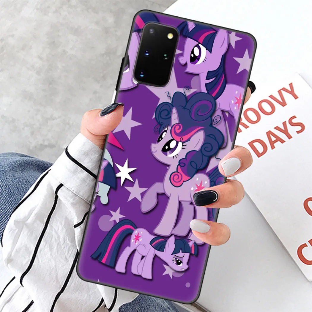Мягкий силиконовый чехол для Samsung Note 8 9 S6 S7 Edge S8 S10 10 Plus S10E черный телефона My Little Pony |