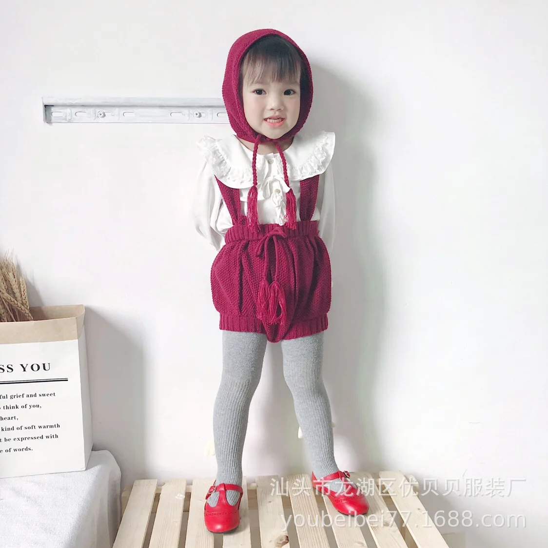 Вязаный комбинезон для маленьких мальчиков и девочек милый Осенний на подтяжках