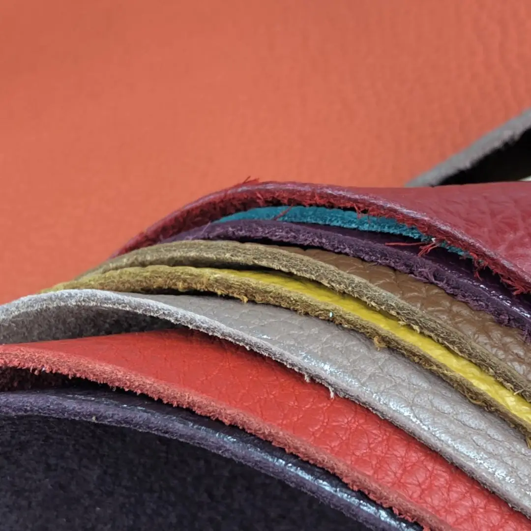 Коровья кожа ткань верха Слои кожи личи диван из мягкой ткани|Натуральная кожа| |