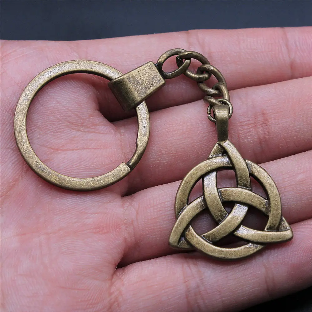 1 Piece Keychain Star Of David And Celtic Amulet Keyring Key Chain Ring Keyring Key Chain Women