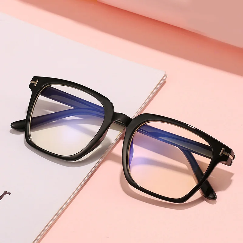 

Fashion Computer Optical Glasses Anti Blue Light Eyeglasses Vintage Square Frame Eyewear oculos feminino Plain Glasses Luxury