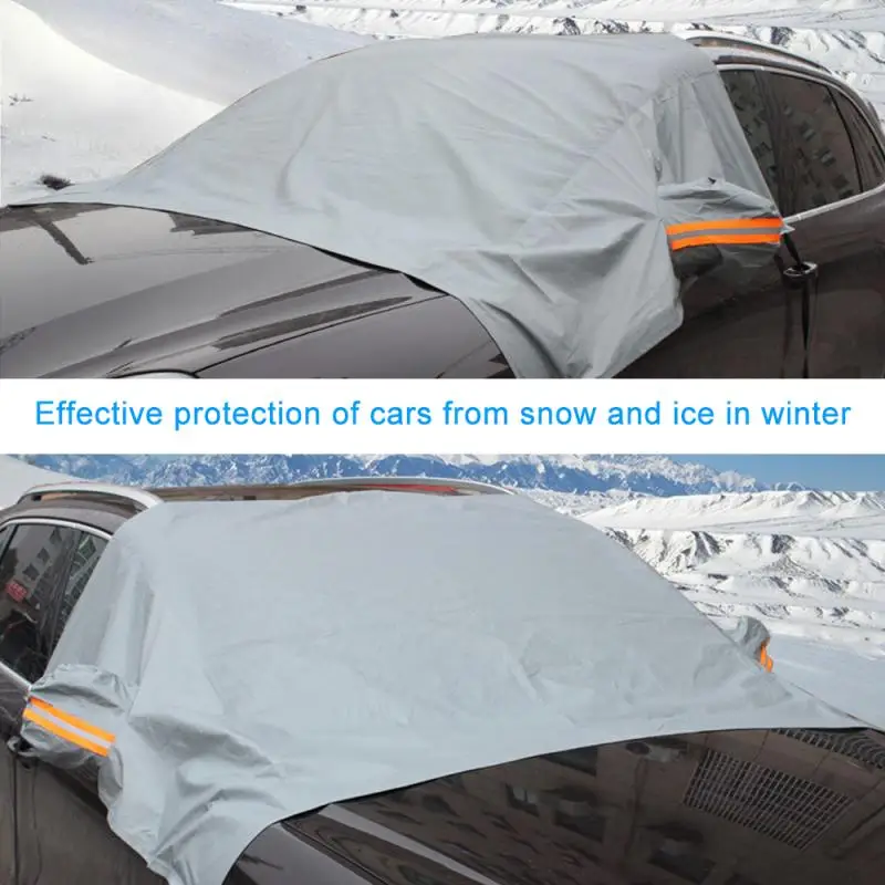 

Car Front Windshield Cover Snow Cover Waterproof Prevent Frost Snow Protection Dust Proof Heat Proof Winter Tools Car Accessorie