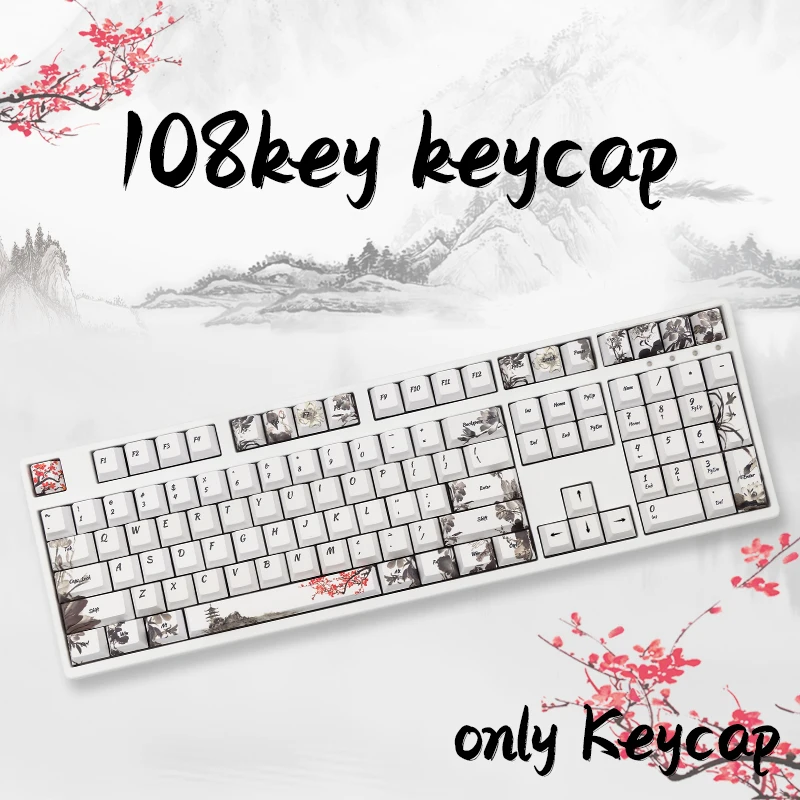 Колпачки для клавиш чернильной живописи в древнем китайском стиле колпачки Cherry