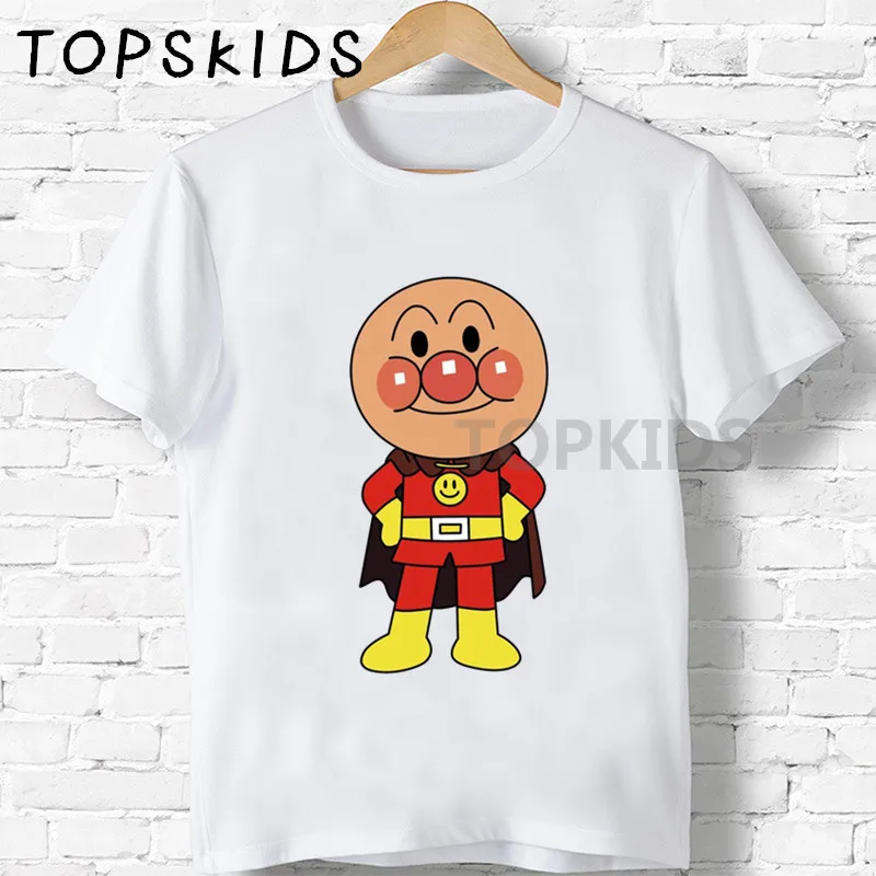 2019 Children Japanese Cartoon Anpanman and Baikinman Print T-shirts Boys&ampGirls Funny Cute Baby Tops Kids Summer T shirt HKP5254 | Детская