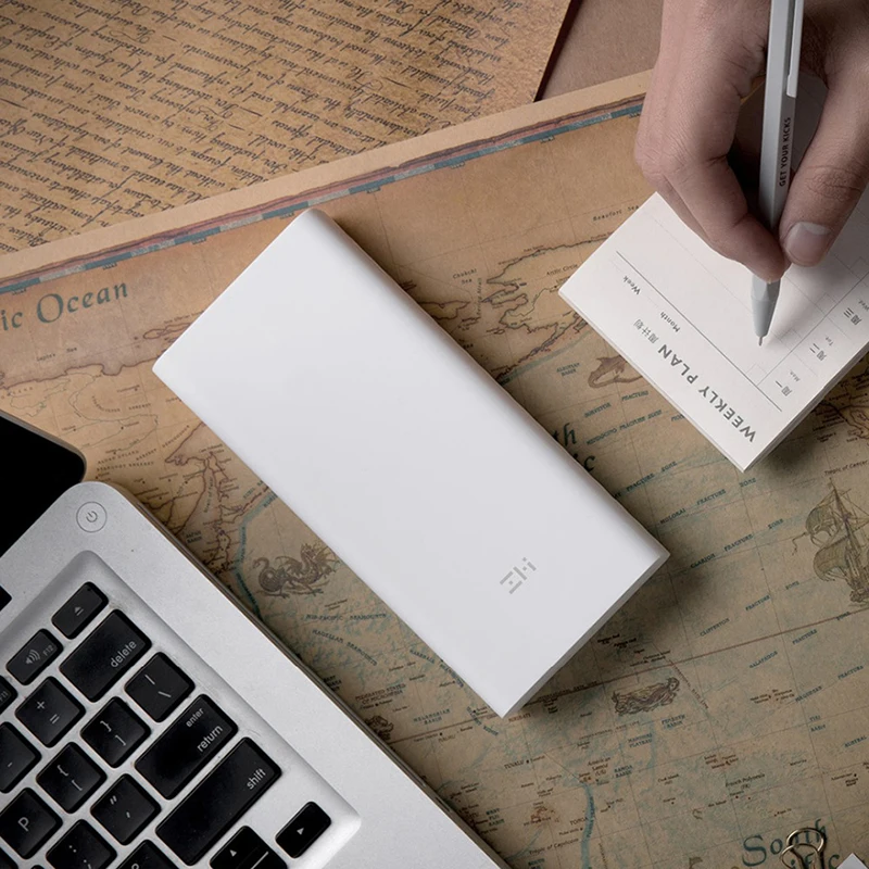 Xiaomi ZMI power Bank 20000 мАч Внешний аккумулятор портативный зарядный цифровой дисплей