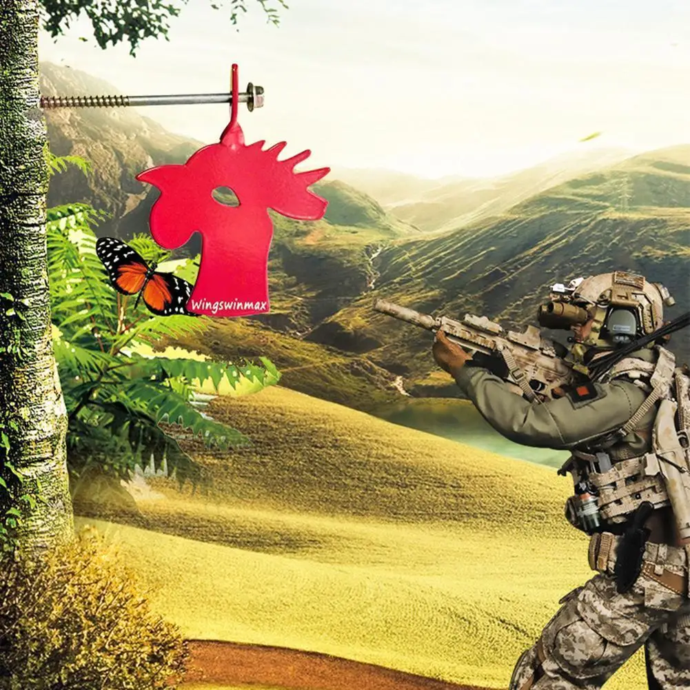

Red Dot Calibrates Durable Hanging Chicken Steel Gun Air Training Fun For Airsoft .177 Target Hunting Shooting Slingsh H6n8