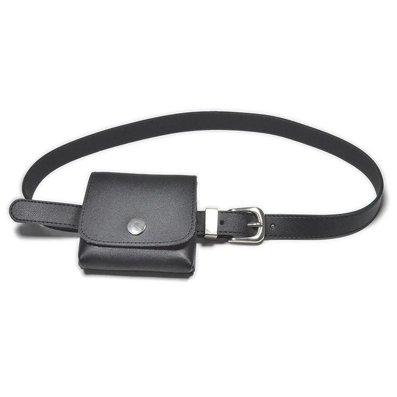 Женская поясная сумка Кожаная модная женская однотонная сумка-мессенджер из