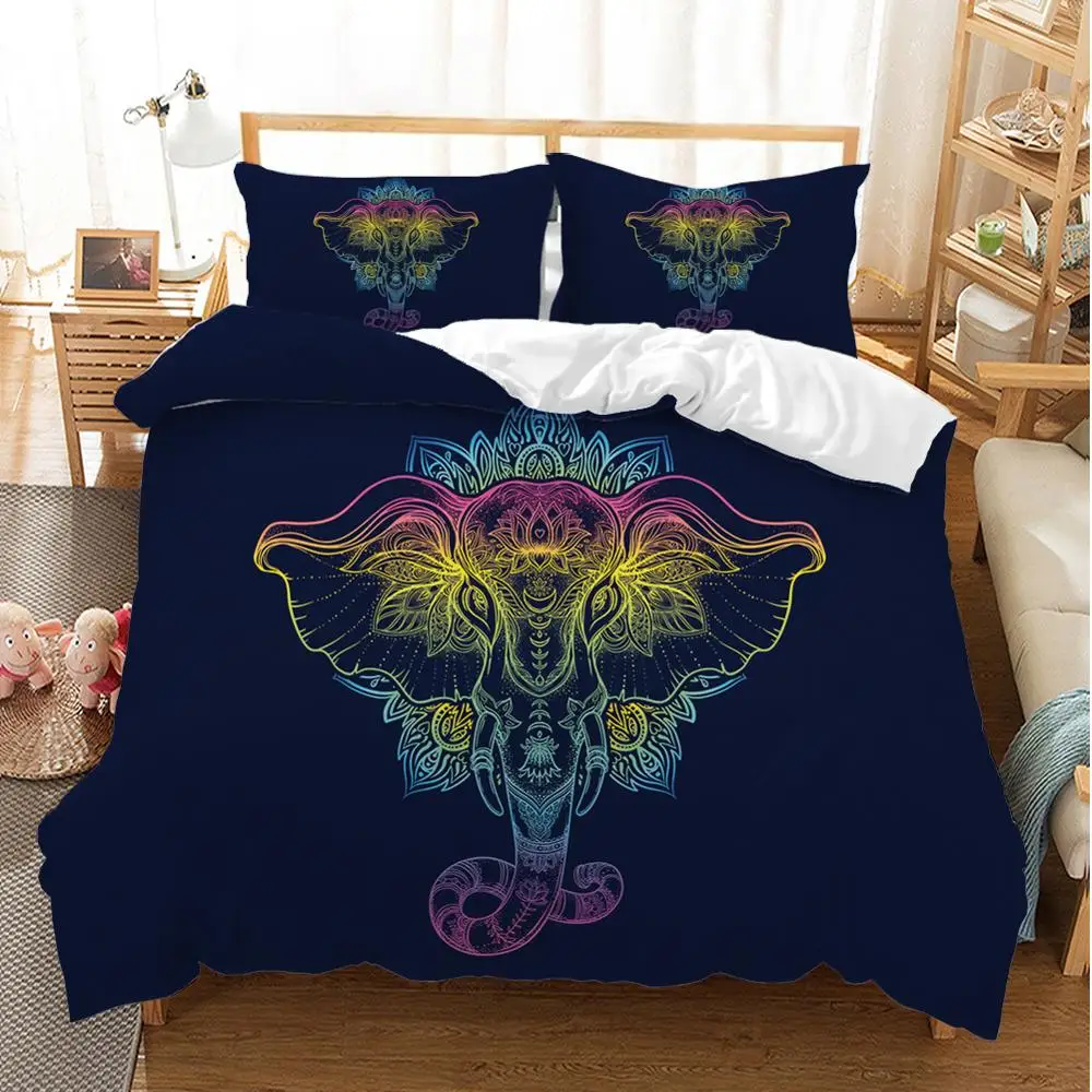 Мультяшный слон животное богемное Таиланд этнический стиль комплект