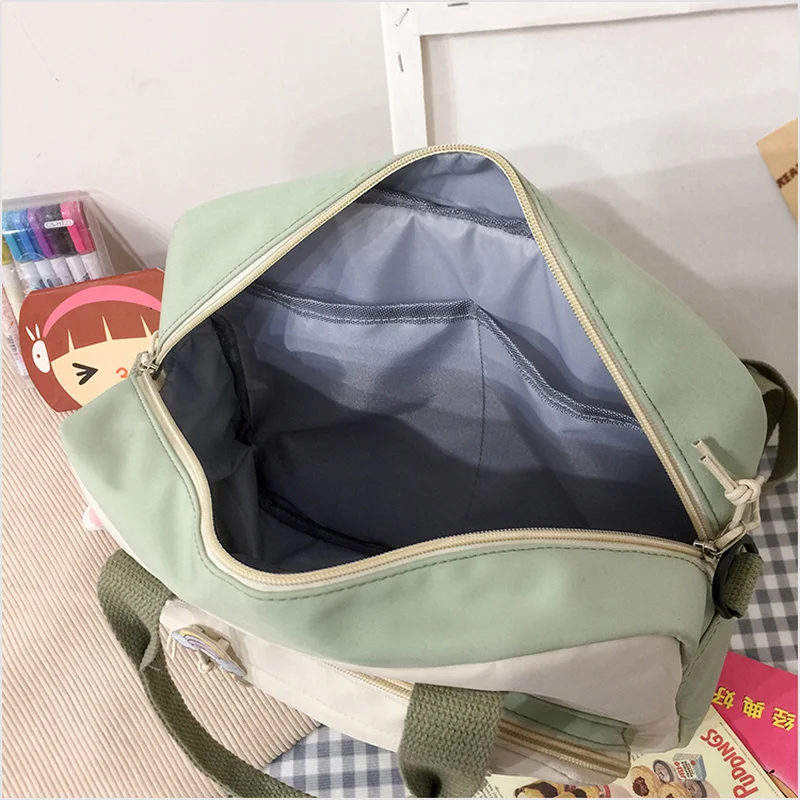

Kawaii Horizontal Backpack for Teenage Girl Portable Multifunctional Travel Shoulder Bags Female Small Schoolbag Women Backpacks
