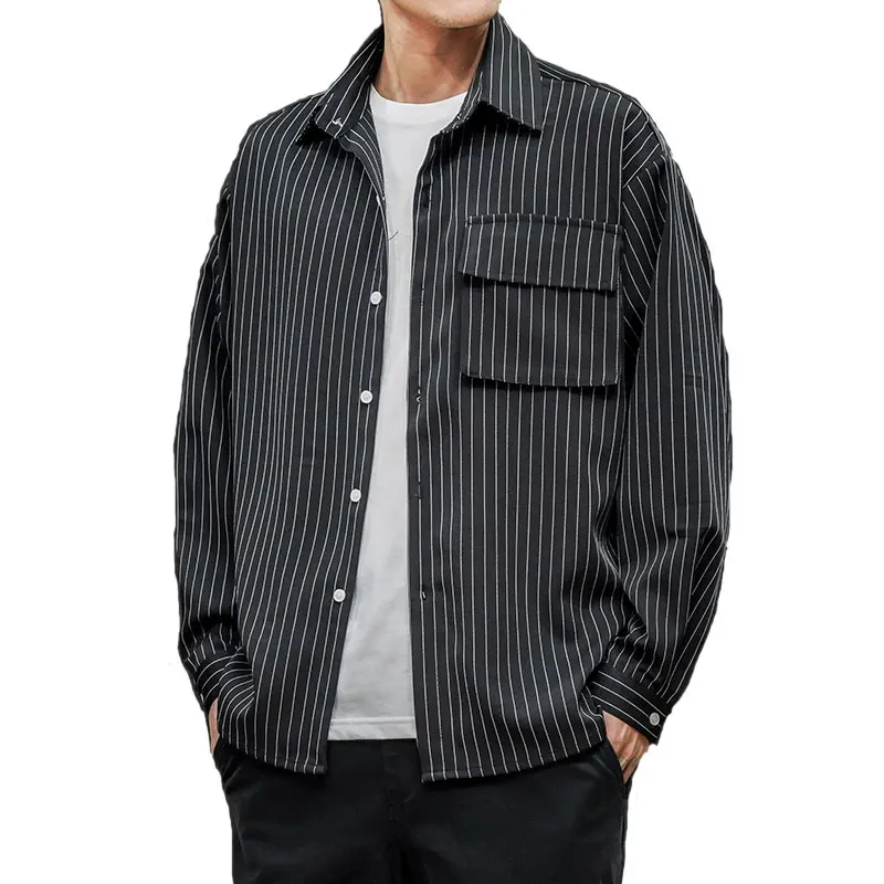 

Hot new brand men long sleeve stripe Long-Sleeved Shirt high street style fashion shirt Slim fit high quality