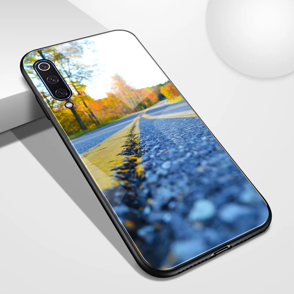 Чехол для Xiaomi 6 стеклянная задняя крышка чехол с опавшими листьями k20 mi 5 Φ 6x Redmi Note 7
