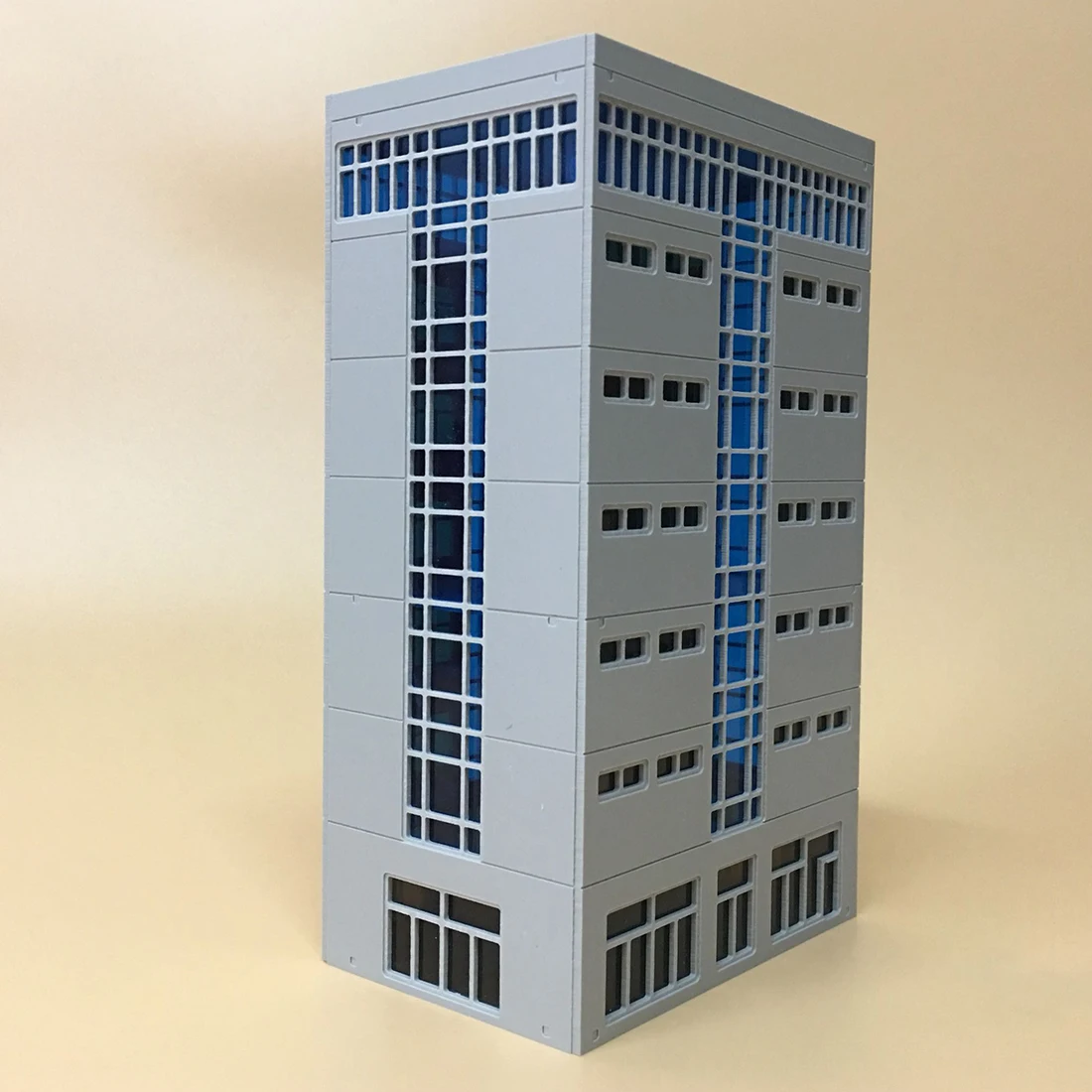 

15.5 x 10.5 x 25.9cm 1:87 HO Scale Sand Table Decoration DIY Assembly Model Structure Large Building House Miniatures Landscape