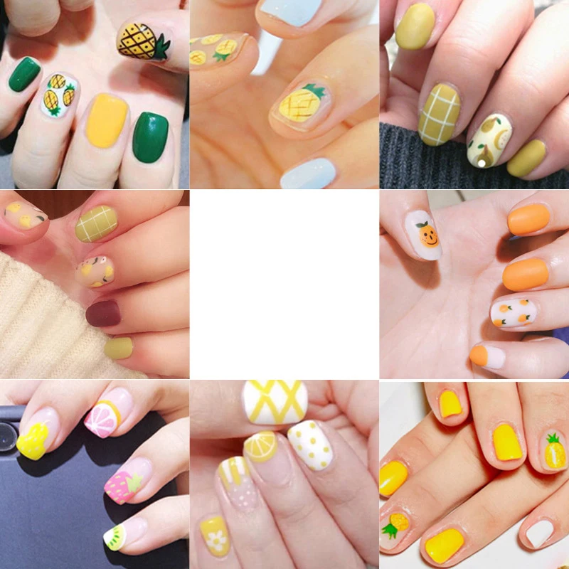 1 шт инструментов для ногтей Наклейка Стикеры с изображением фруктов ананаса