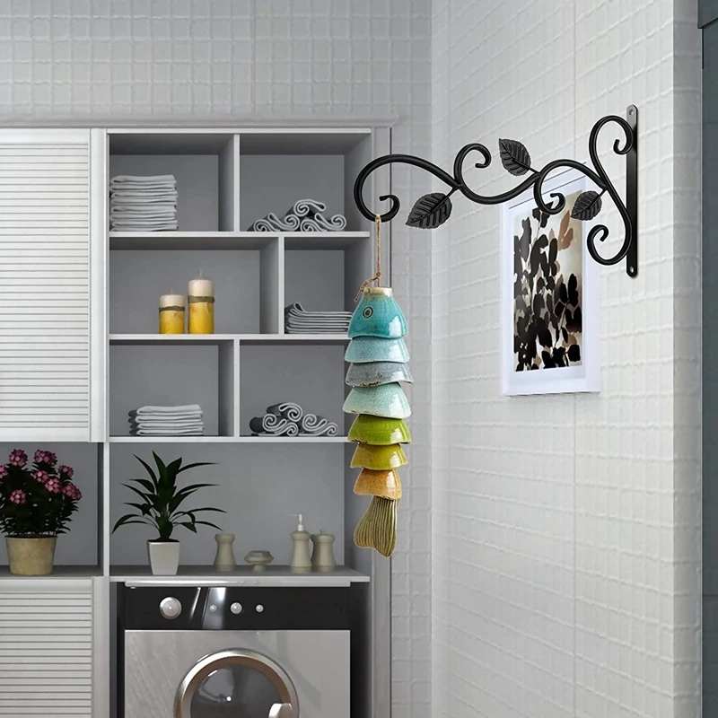 

Wall Hook Hanging Plant Bracket - 11.8 Inches Iron Hanging Hooks Screws Included, Decorative Plant Hanger