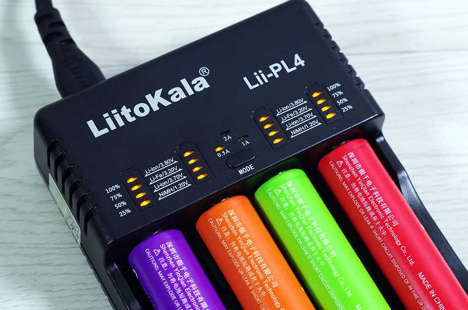 Зарядное устройство LiitoKala для аккумуляторов 18650 21700 26650 18350 AA AAA быстрое зарядное Li