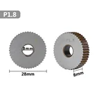 Линейное колесо накатки для металла токарный станок hss колеса токарный станок Инструменты накатки 2шт 1,8 мм