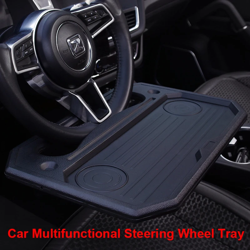 

Universal Car Tray For Eating Steering Wheel Auto Steering Wheel Desk For Laptop Tablet Notebook Car Travel Table For Drivers
