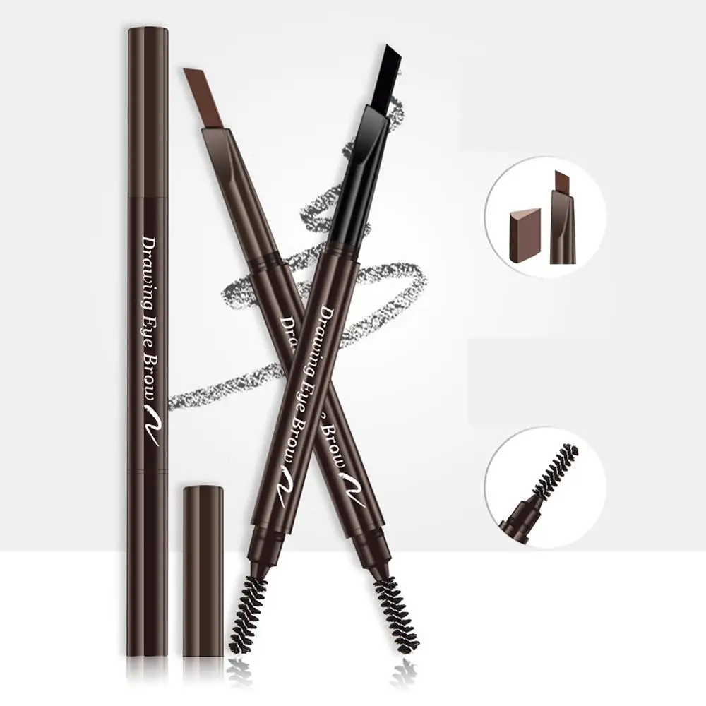 Карандаш для бровей с двойным концом 7 цветов водостойкая долговечная без