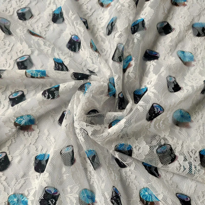 Кружевная ткань с принтом сексуальная дышащая для маски моющийся Женский