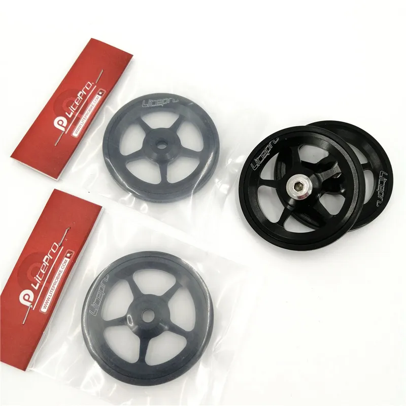 Litepro Brompton Easy Wheel 60 мм подшипниковое колесо складные задние стойки для велосипеда
