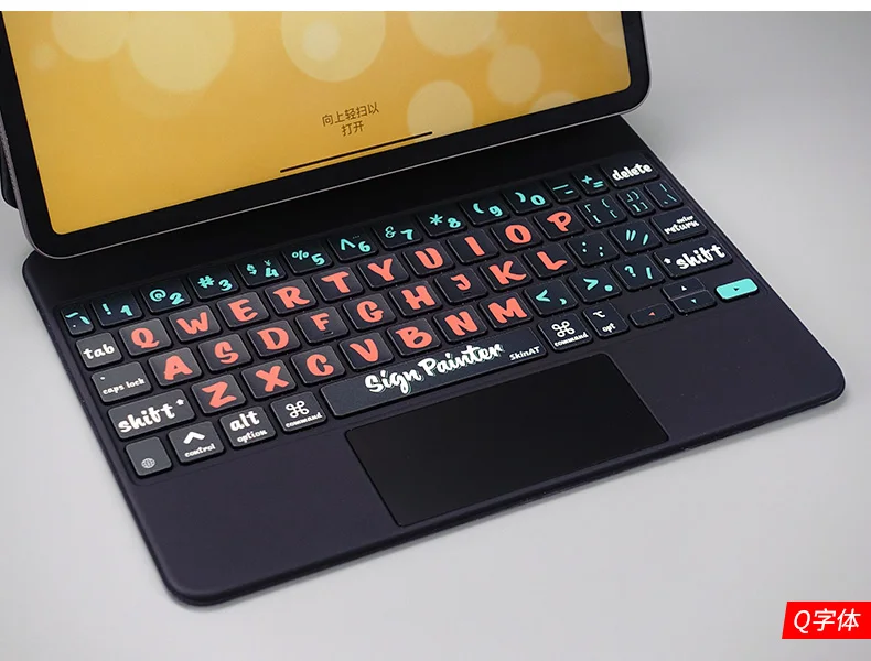 Для iPad Pro Magic Keyboard Protector Skin для 2020 11/12.9 Cover Красочная Пленка|Чехлы клавиатуры| |