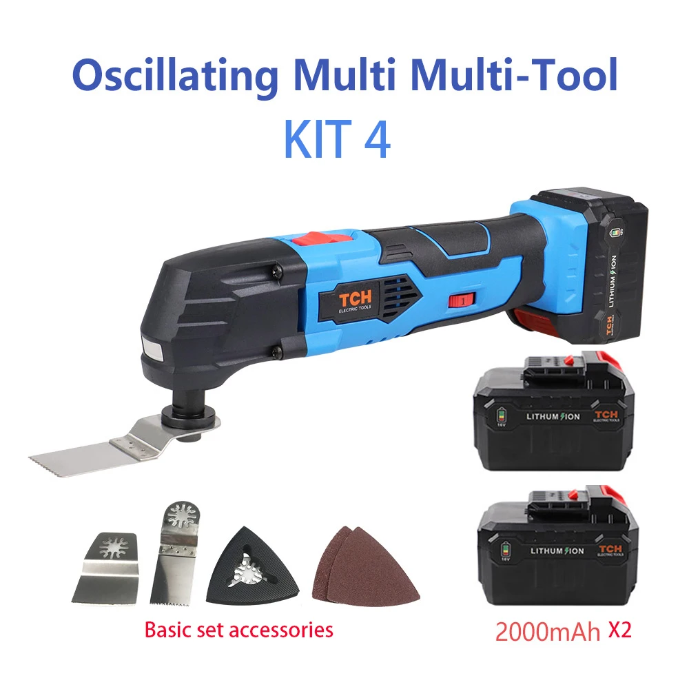 kit 4 NEWONE 16 В литий-ионный многофункциональный инструмент Осциллирующий Инструмент с батареей Электрический Реноватор триммер пила электроинструмент машина - Цвет: kit 4